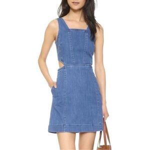 Madewell Cutout Denim Mini Dress Size 2